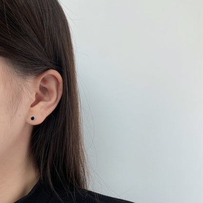 [ECHO ]Sparkling Colorful Round Shape Earrings