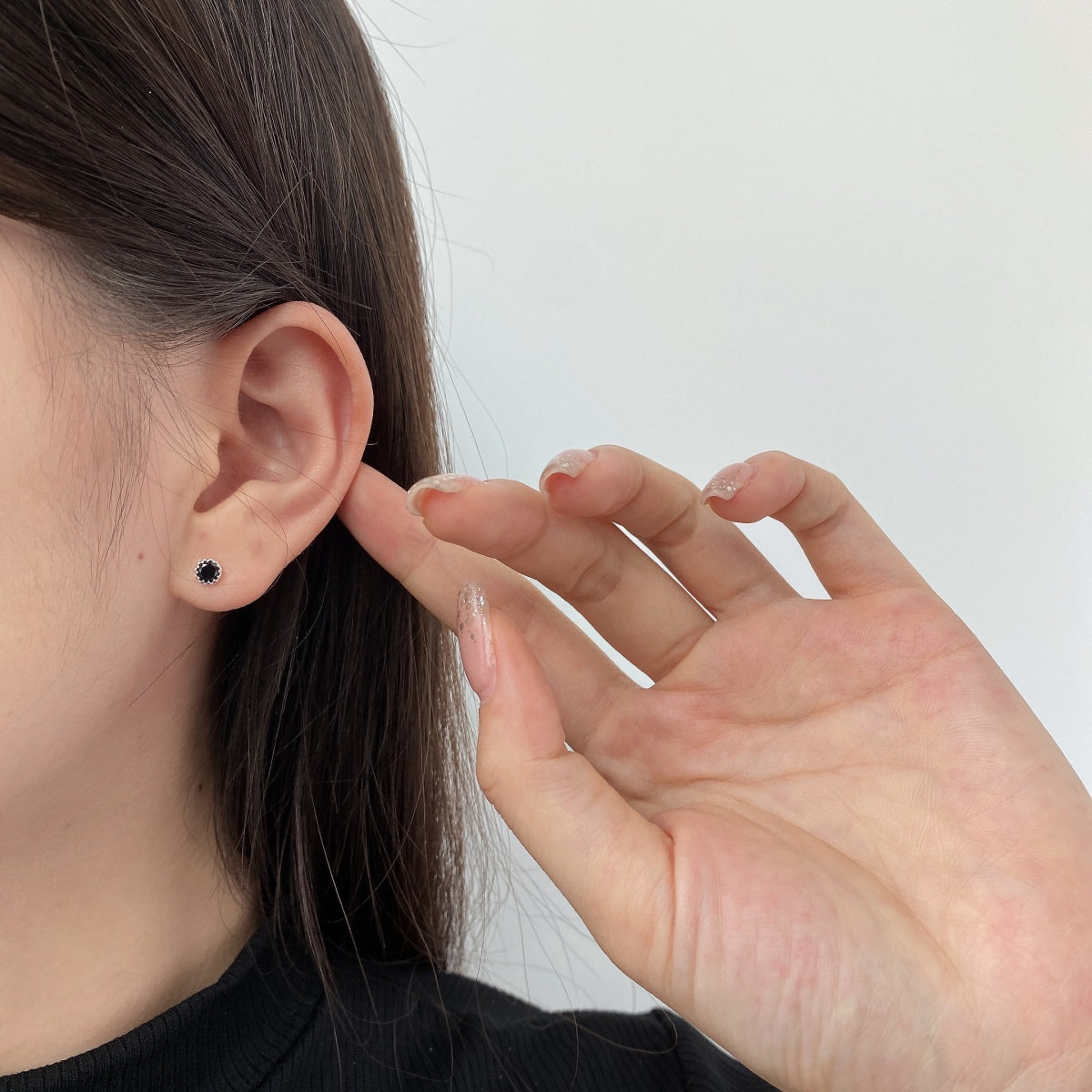 [ECHO ]Sparkling Colorful Round Shape Earrings