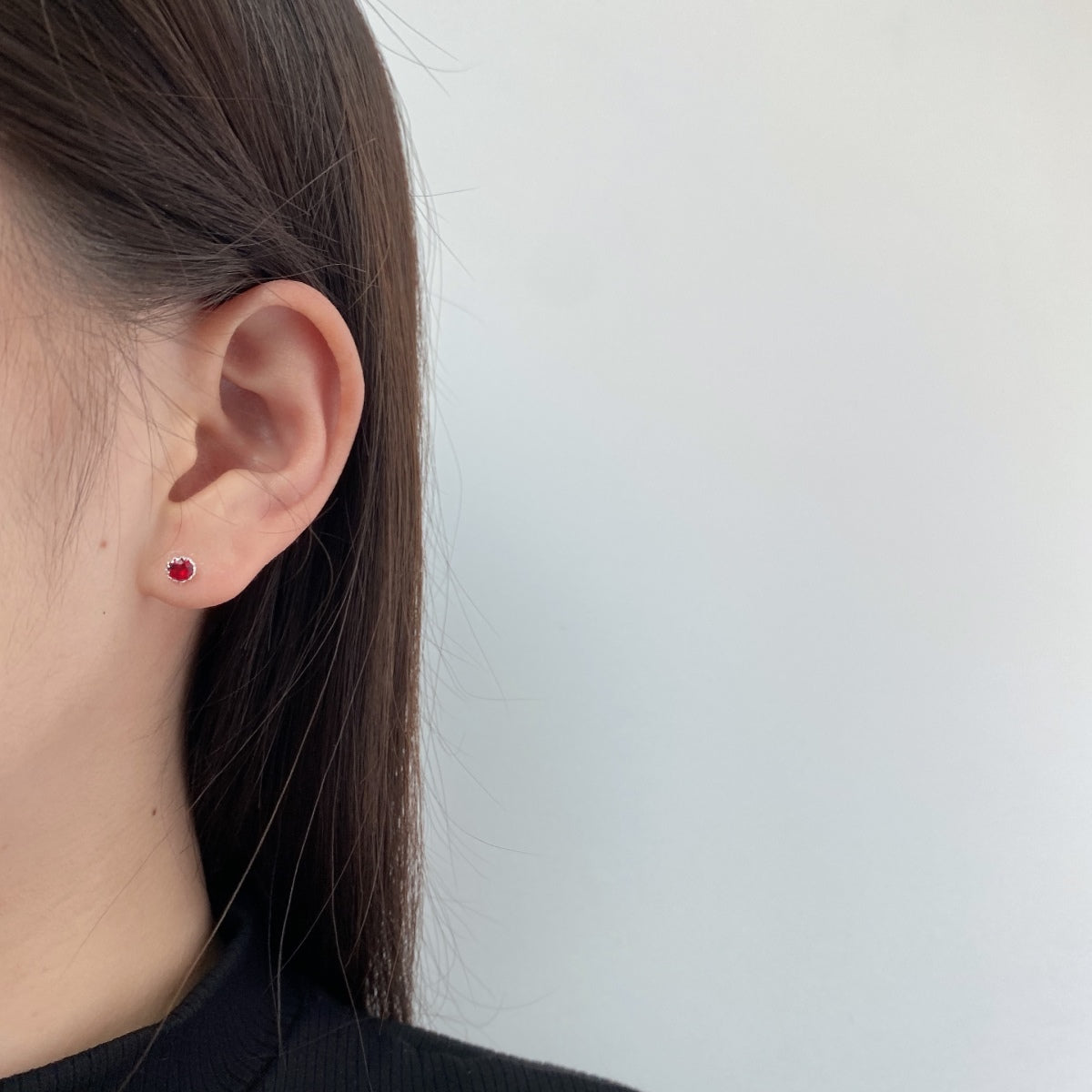 [ECHO ]Sparkling Colorful Round Shape Earrings