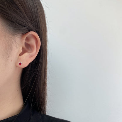 [ECHO ]Sparkling Colorful Round Shape Earrings