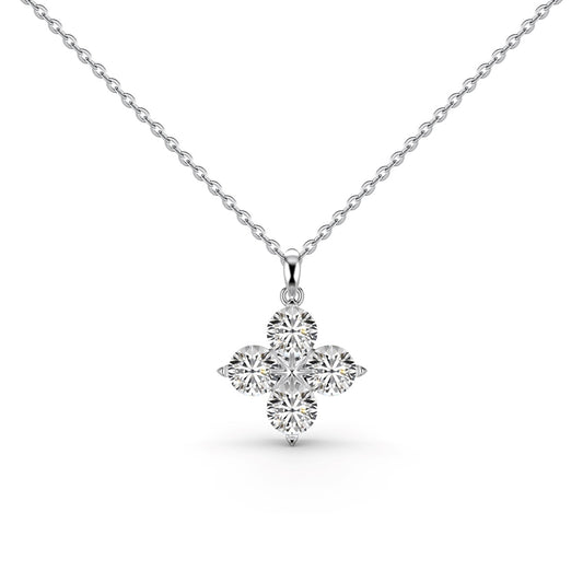 [ECHO ]Four-Leaf Clover And Eight-Pointed Star Necklace