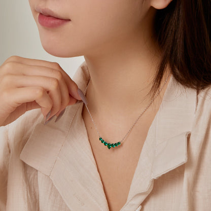 [ECHO ]Dainty Colorful Heart Necklace