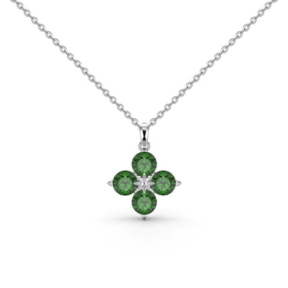[ECHO ]Four-Leaf Clover And Eight-Pointed Star Necklace