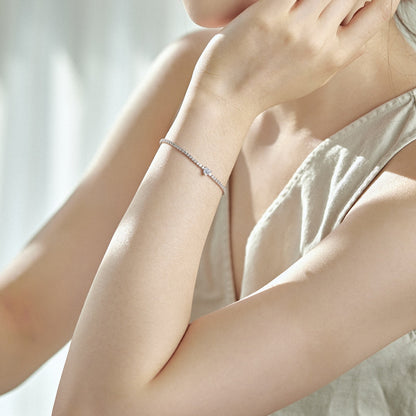[ECHO ]0.5 Carat Elegant Romantic Heart Shape Lover Bracelet
