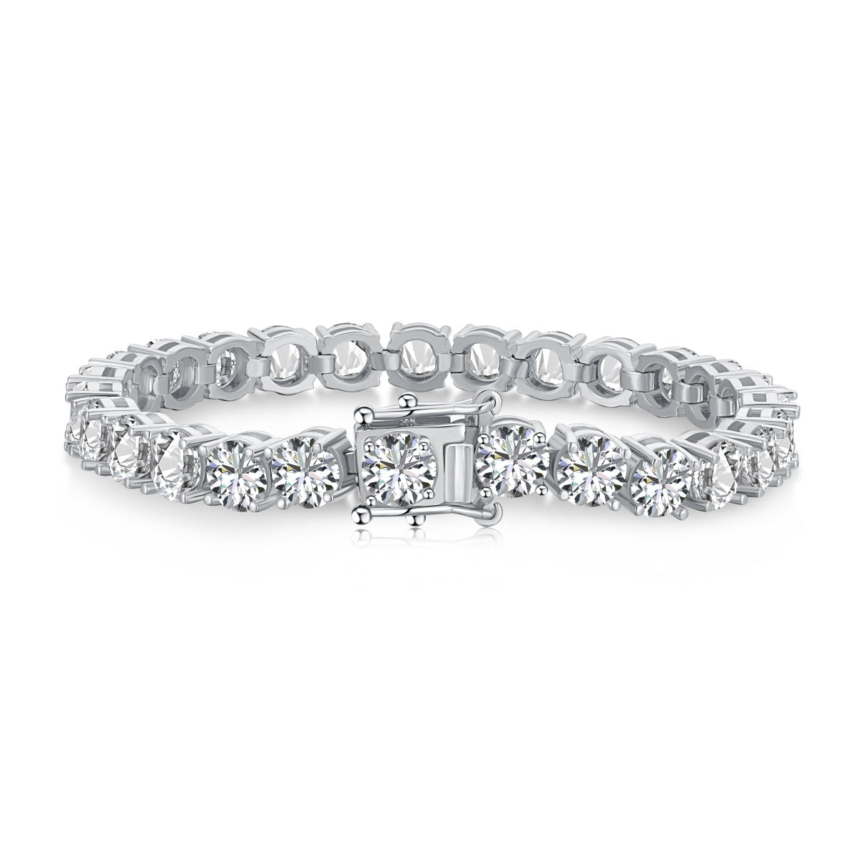 [ECHO ]0.75 Carat Dazzling Round Cut Wedding Bracelet