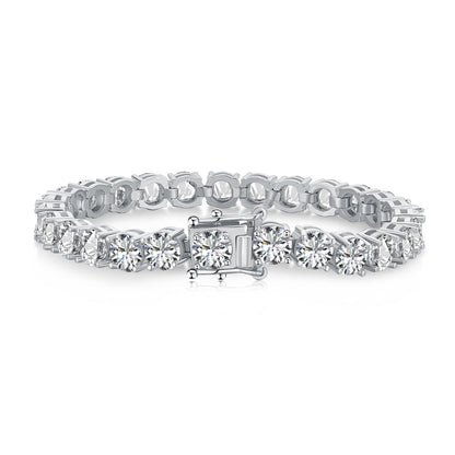 [ECHO ]0.75 Carat Dazzling Round Cut Wedding Bracelet