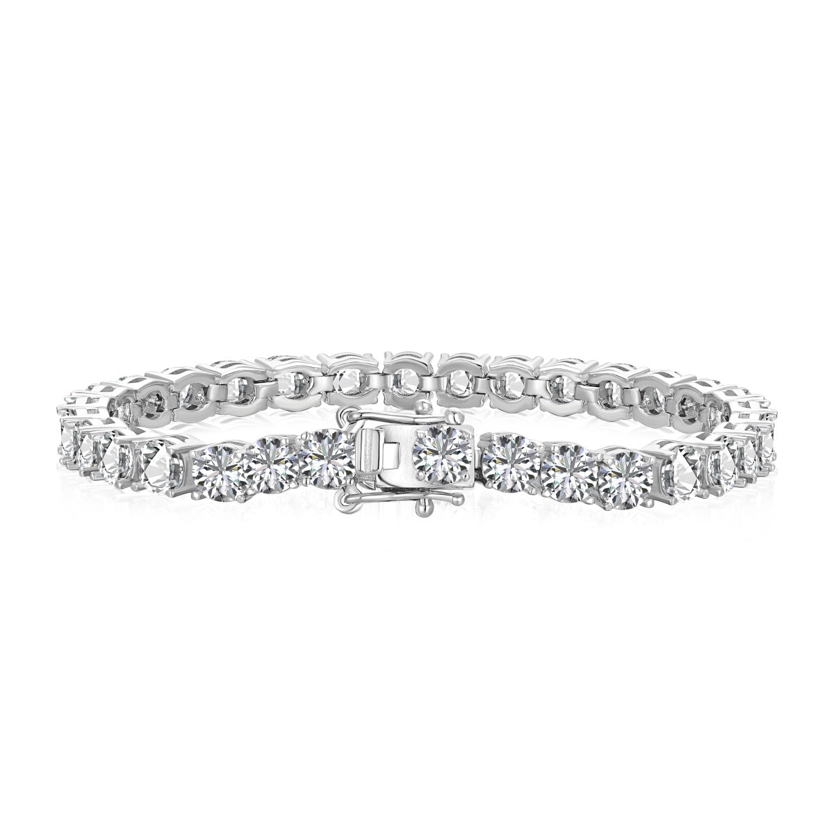 [ECHO ]Ornate Sparkling Round Cut Wedding Bracelet