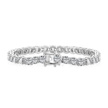 [ECHO ]Ornate Sparkling Round Cut Wedding Bracelet