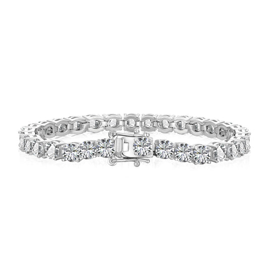 [ECHO ]Ornate Sparkling Round Cut Wedding Bracelet