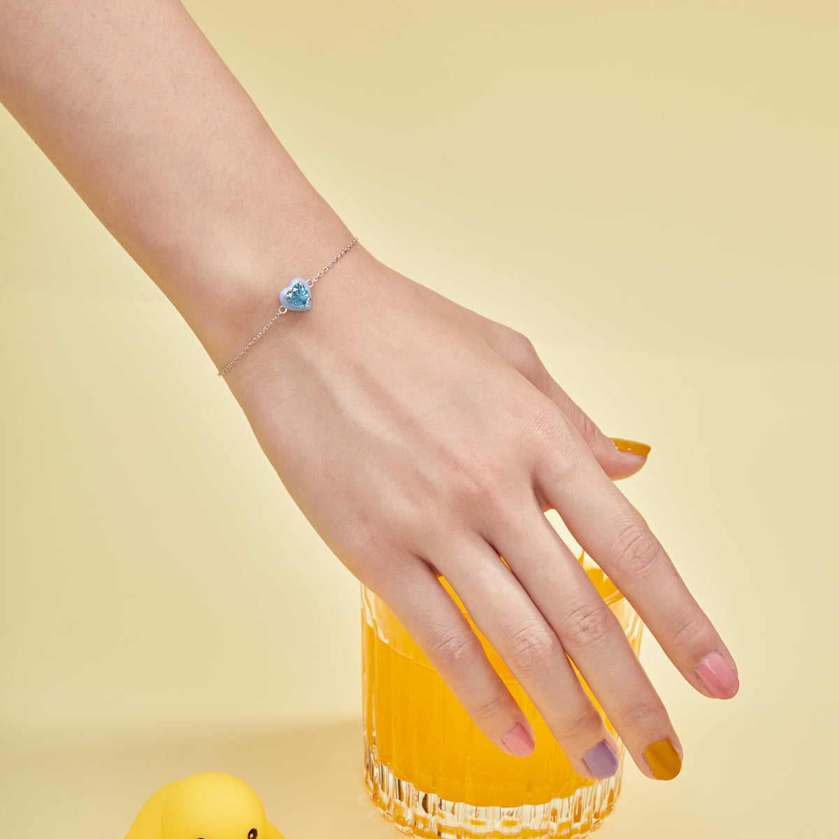 [ECHO ]Sparkling Romantic Heart Shape Lover Bracelet