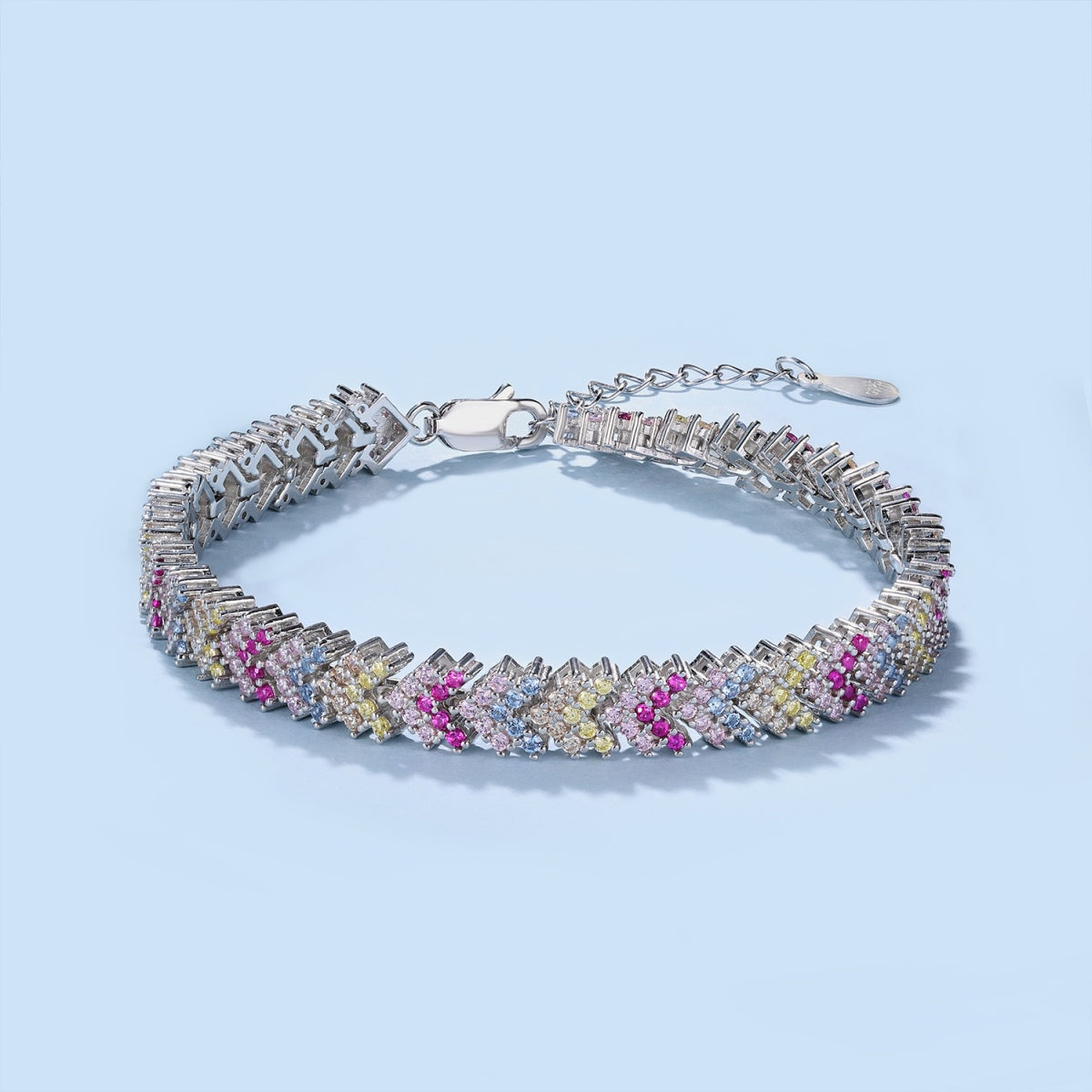 [ECHO ]Ornate Sparkling Round Cut Party Bracelet