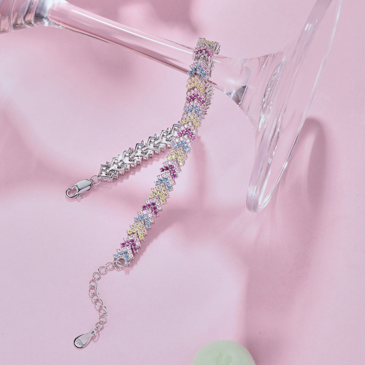 [ECHO ]Ornate Sparkling Round Cut Party Bracelet