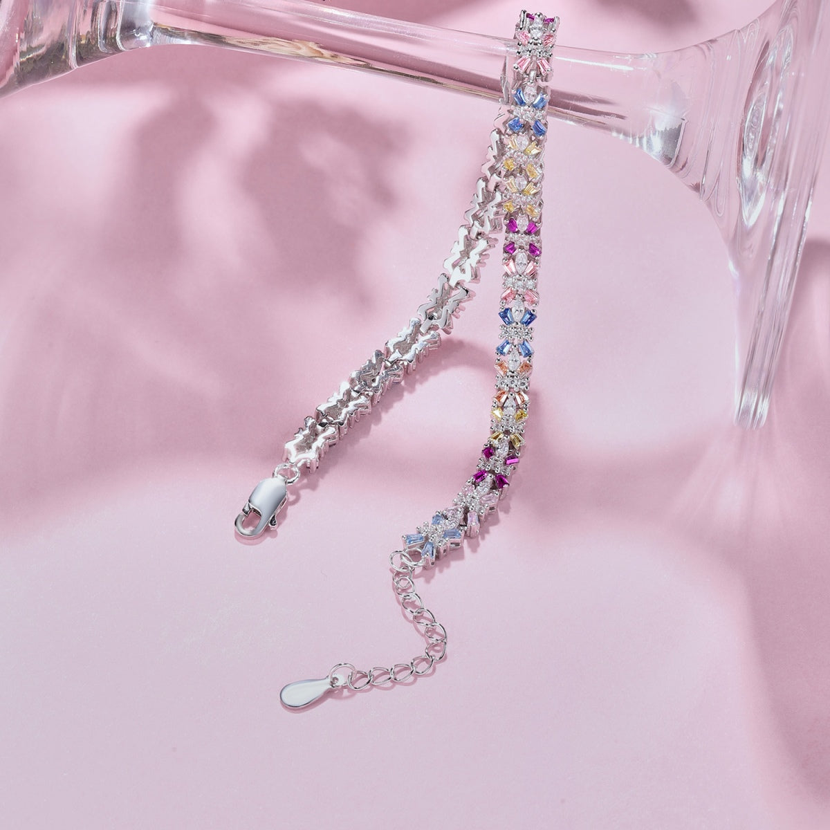 [ECHO ]Radiant Colorful Emerald Cut Party Bracelet