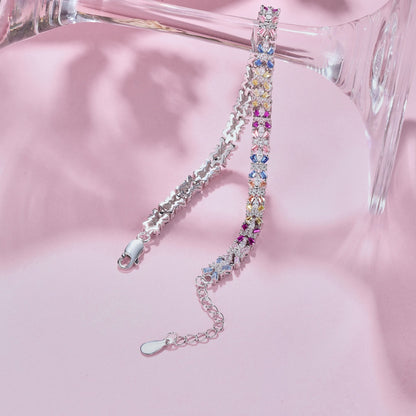 [ECHO ]Radiant Colorful Emerald Cut Party Bracelet