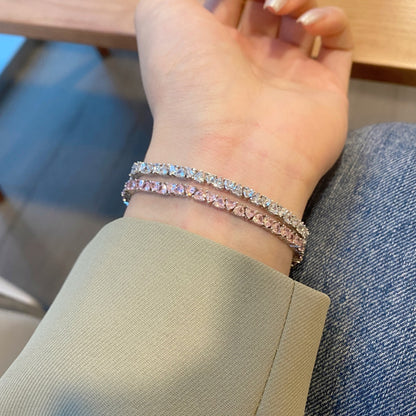 [ECHO ]Dazzling Romantic Heart Shape Lover Bracelet