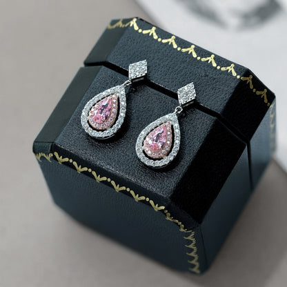 [ECHO ]Ornate Delicate Water Drop Shape Banquet Earrings