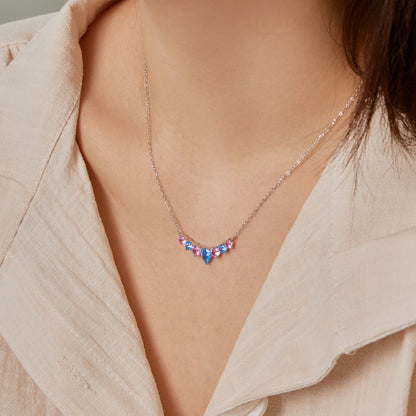[ECHO ]Dainty Colorful Heart Necklace