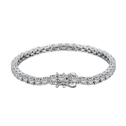 [ECHO ]Luxurious Ornate Round Cut Tennis Bracelet