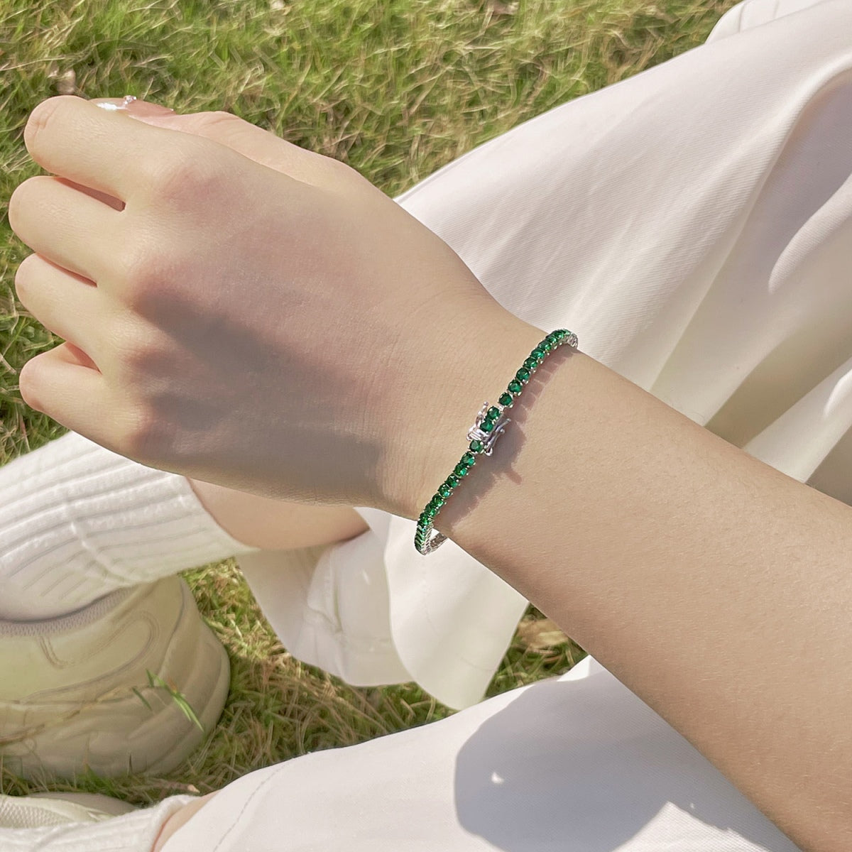 [ECHO ]Radiant Colorful Round Cut Party Bracelet