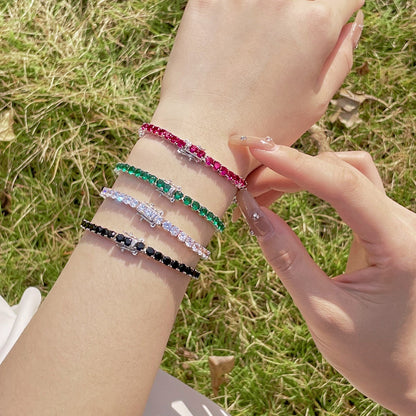 [ECHO ]Radiant Colorful Round Cut Party Bracelet