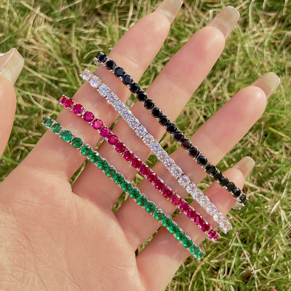 [ECHO ]Radiant Colorful Round Cut Party Bracelet
