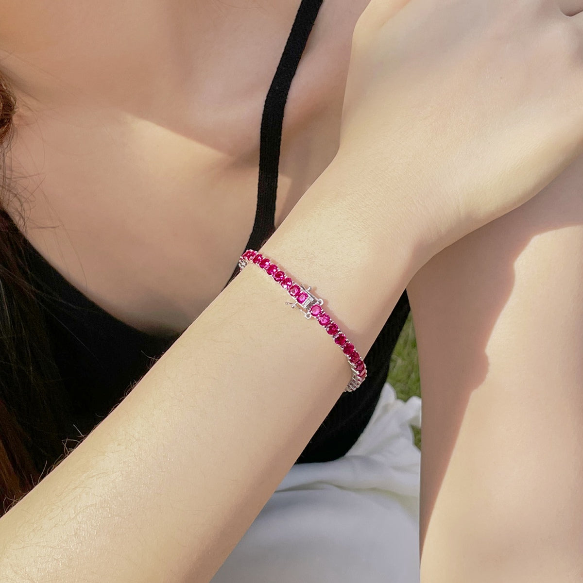 [ECHO ]Radiant Colorful Round Cut Party Bracelet