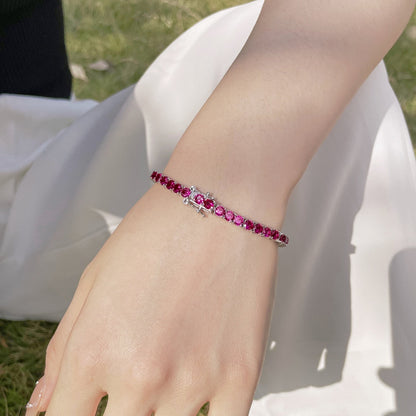 [ECHO ]Radiant Colorful Round Cut Party Bracelet