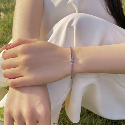 [ECHO ]Radiant Colorful Round Cut Party Bracelet