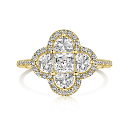 [ECHO ]Luxurious Eternity Flower Shape Banquet Ring