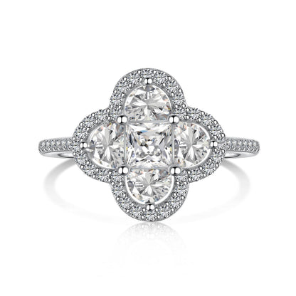 [ECHO ]Luxurious Eternity Flower Shape Banquet Ring