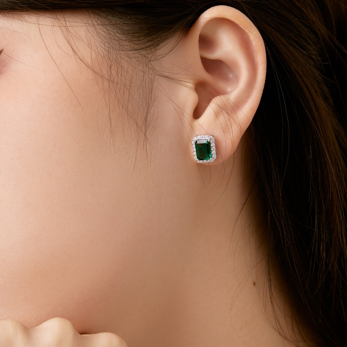 [ECHO ]Luxurious Dainty Emerald Cut Banquet Earrings
