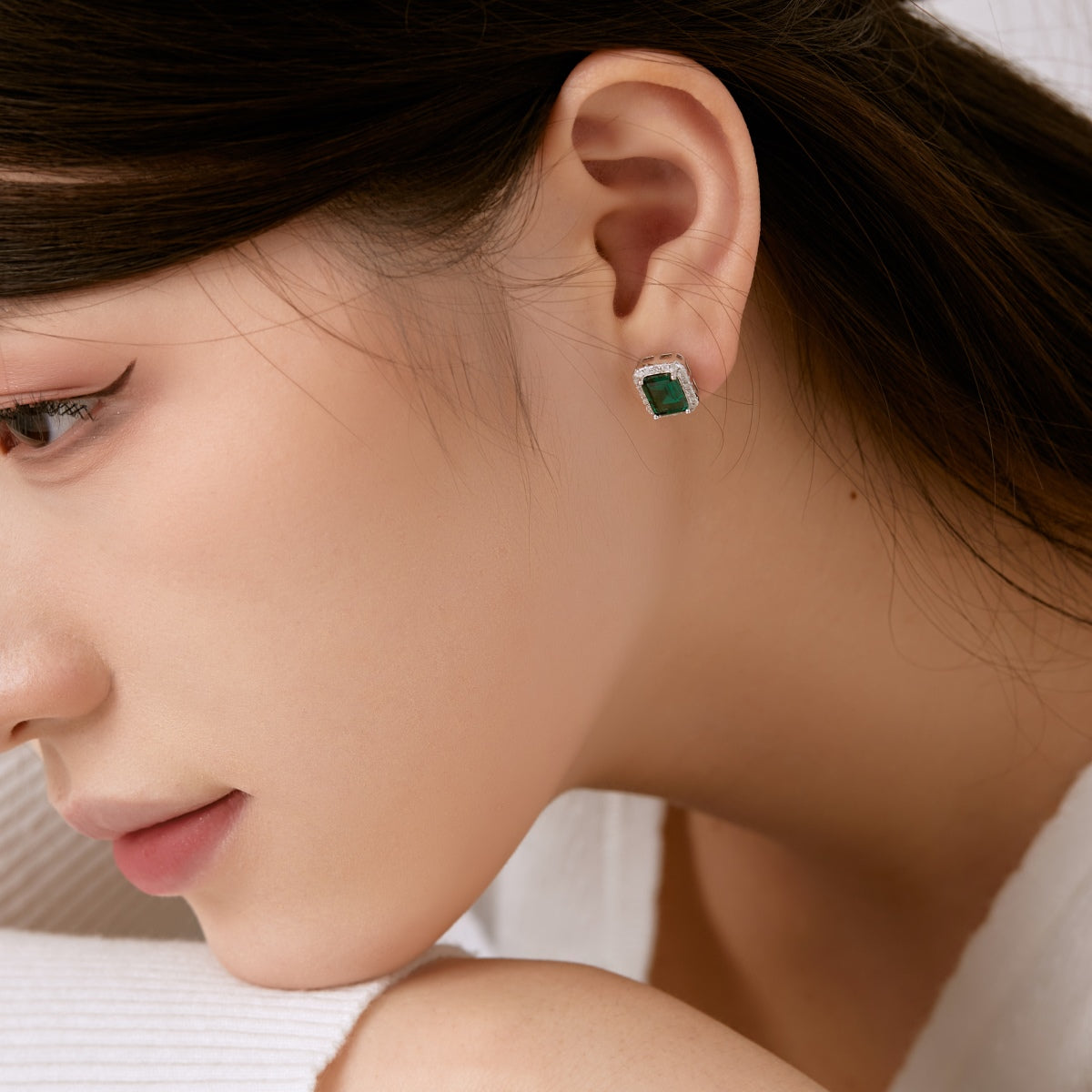 [ECHO ]Luxurious Dainty Emerald Cut Banquet Earrings