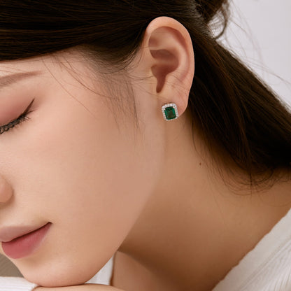 [ECHO ]Luxurious Dainty Emerald Cut Banquet Earrings