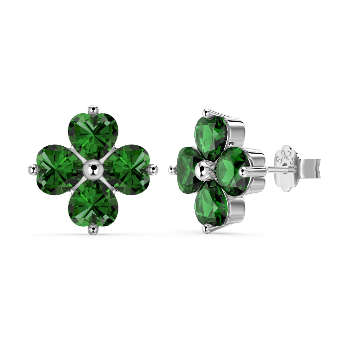 [ECHO ]Four-Leaf Clover Ball Earrings
