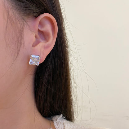 [ECHO ]Delicate Square Shape Earrings