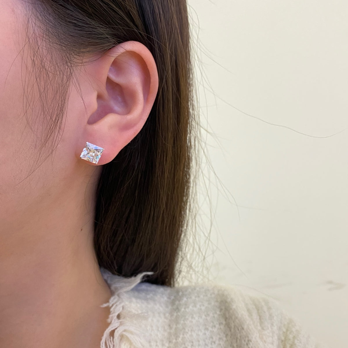 [ECHO ]Ornate Square Shape Earrings