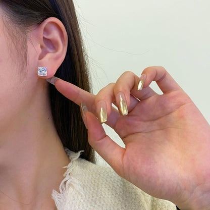 [ECHO ]Ornate Square Shape Earrings
