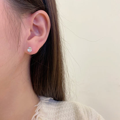 [ECHO ]Oval Classic Dignified Elegant Earrings