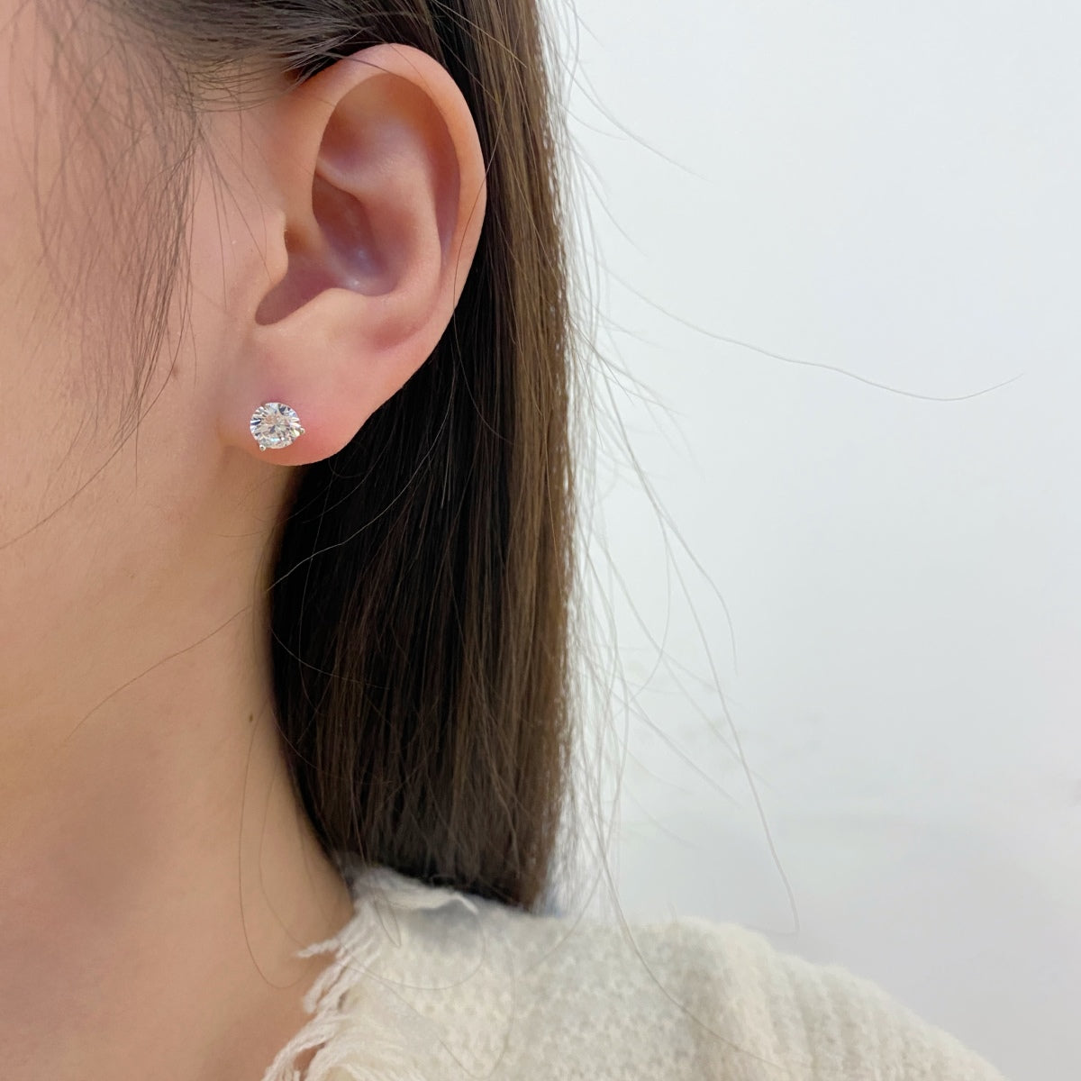 [ECHO ]Dainty Round Shape Earrings