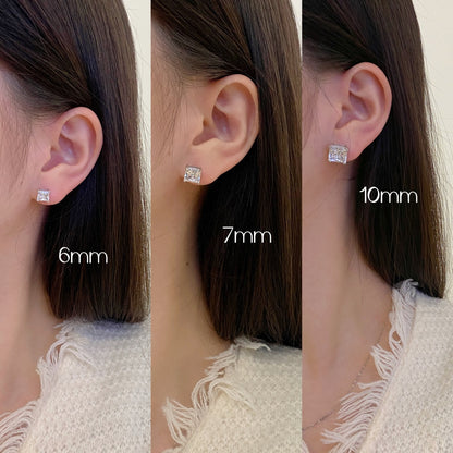 [ECHO ]Delicate Square Shape Earrings