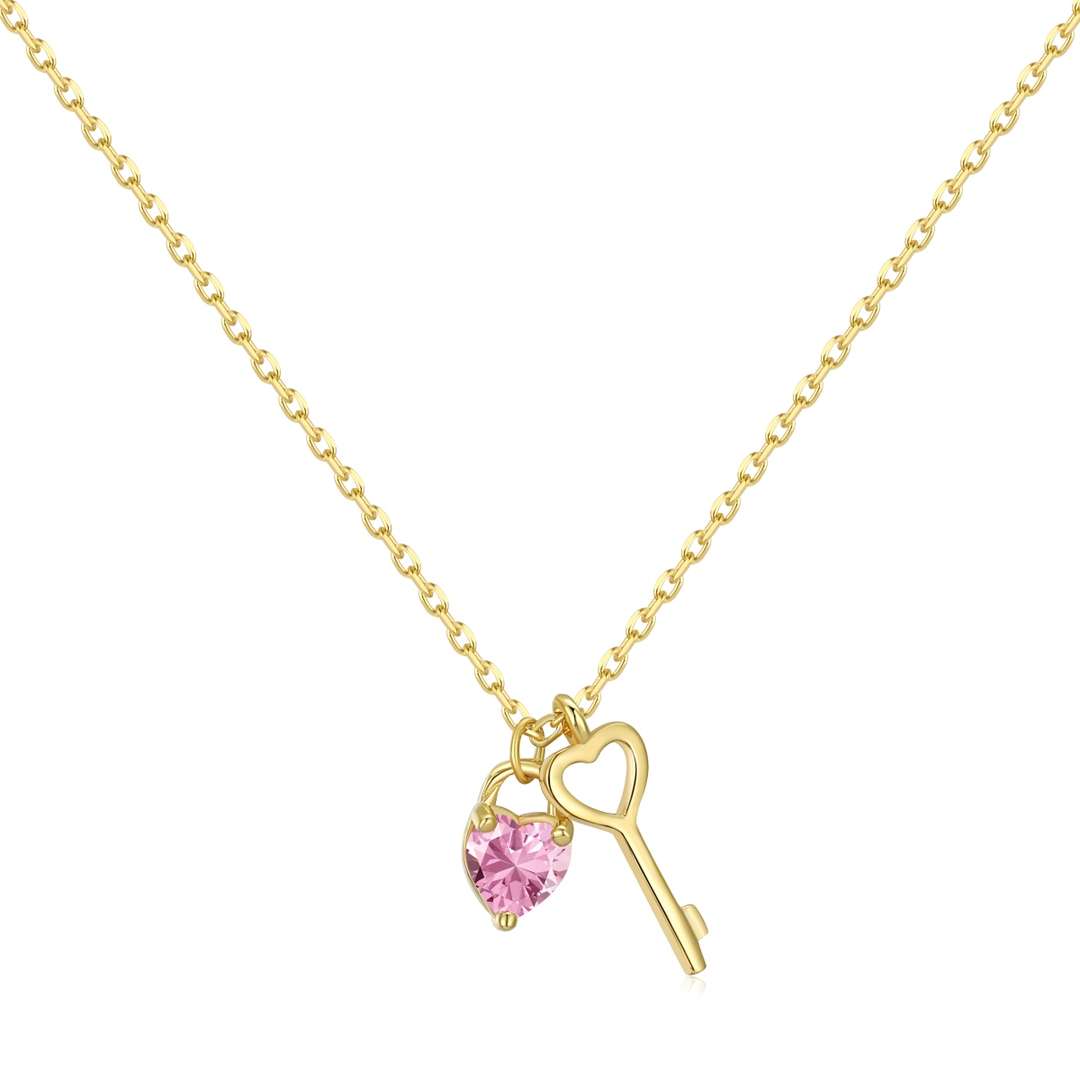 [ECHO ]Unique Heart Shape Key Pendent Necklace