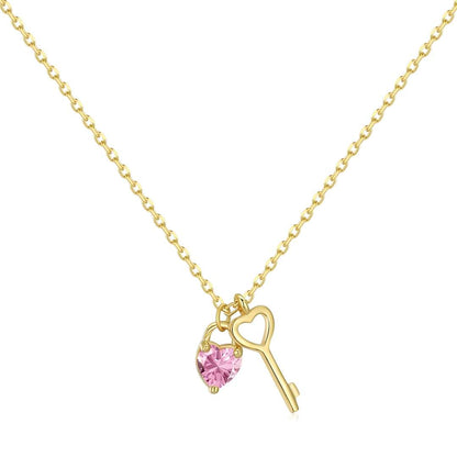 [ECHO ]Unique Heart Shape Key Pendent Necklace