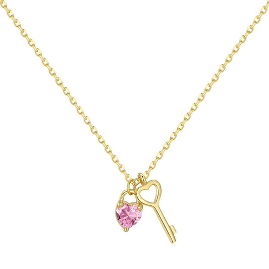 [ECHO ]Unique Heart Shape Key Pendent Necklace