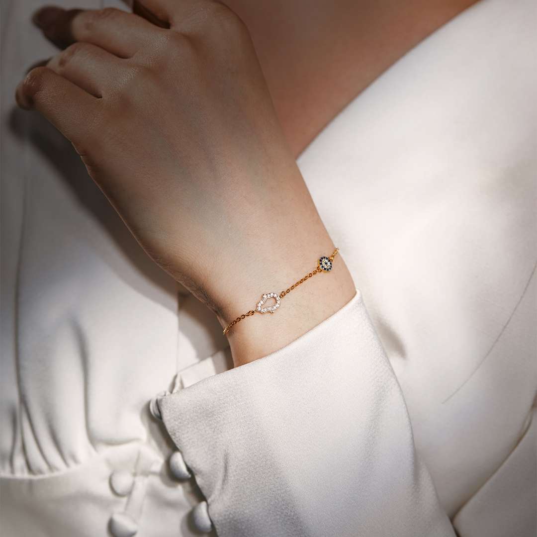 [ECHO ]Gost Shape & Round Shape Necklace
