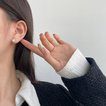 [ECHO ]Oval Classic Dignified Elegant Earrings