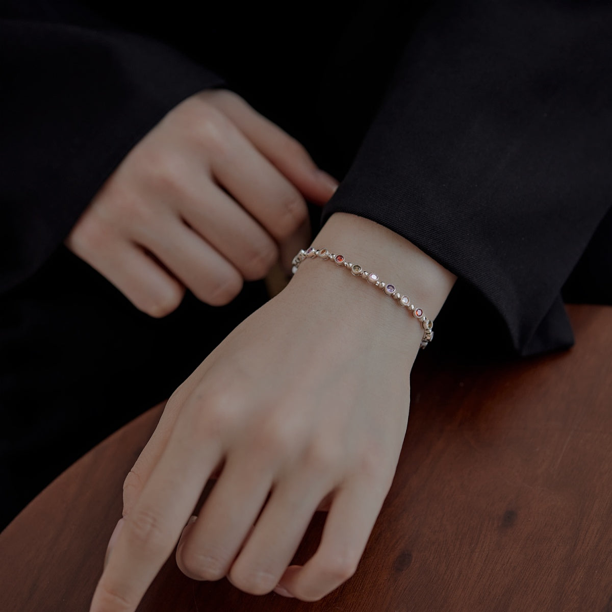 [ECHO ]Sparkling Exquisite Round Cut Party Bracelet