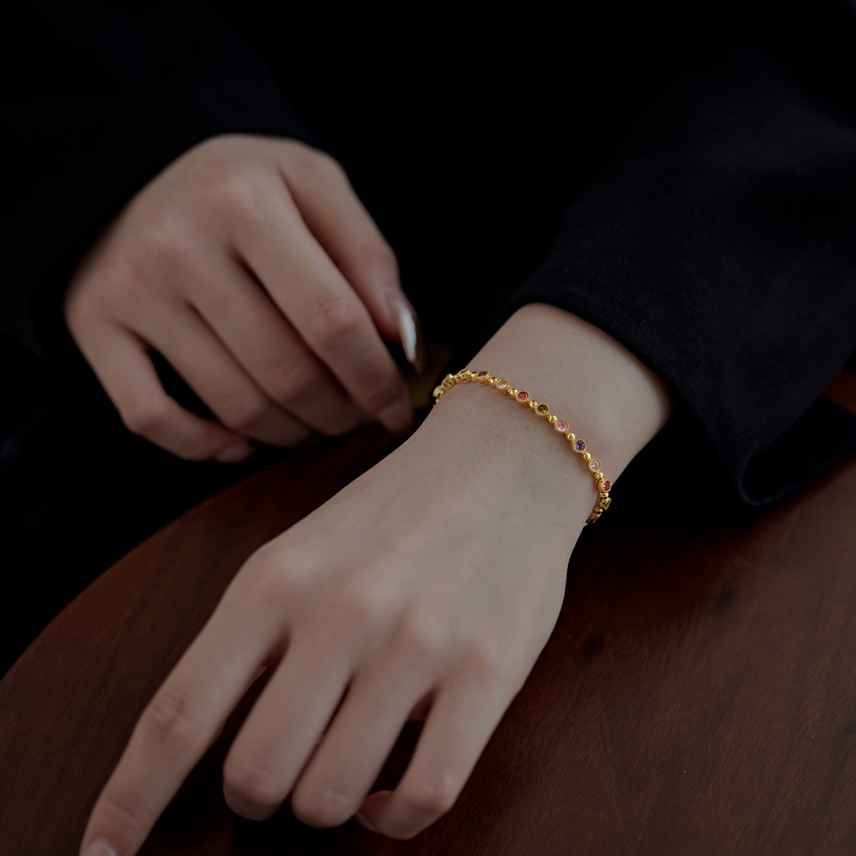 [ECHO ]Sparkling Exquisite Round Cut Party Bracelet