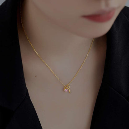 [ECHO ]Unique Heart Shape Key Pendent Necklace