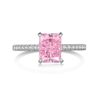 [ECHO ]2.0 Carat Dazzling Sparkling Radiant Cut Party Ring