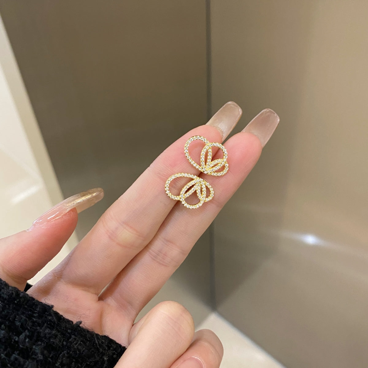 [ECHO ]Exquisite Butterfly Shape Earrings